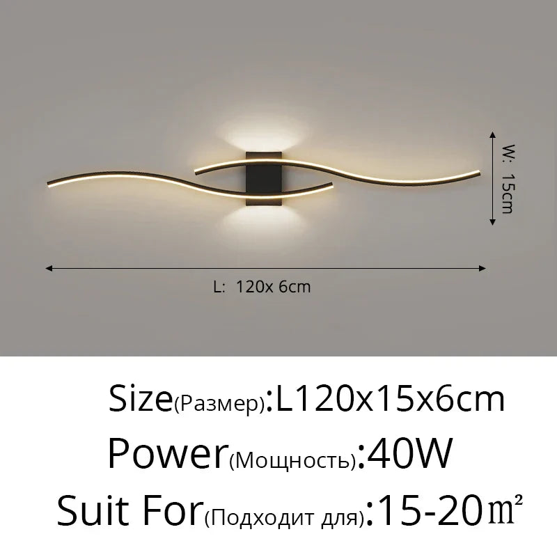 DecorBites™ LED Wall Lamp: Modern Long Strip Design for Aisle, Bedroom, Closets - Indoor Sconces Lighting