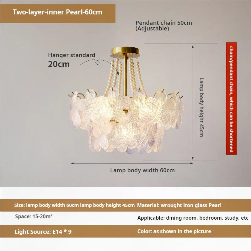 Decorbites™ Blattloser Kristall-Lüster: Moderne französische Beleuchtung für Wohnzimmer und Schlafzimmer