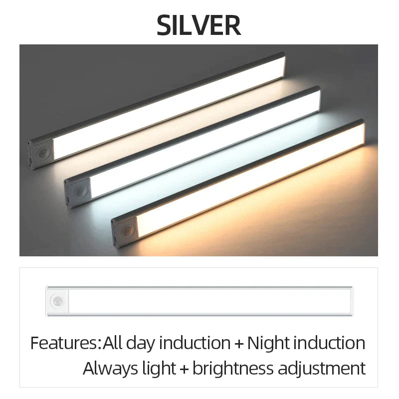 Decorbites™ 50 cm ultraflaches LED-Bewegungssensor-Schranksleuchte für Küche, Schlafzimmer, Schrank