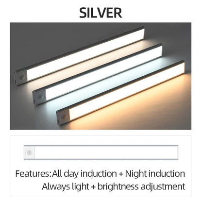 Decorbites™ 50 cm ultraflaches LED-Bewegungssensor-Schranksleuchte für Küche, Schlafzimmer, Schrank