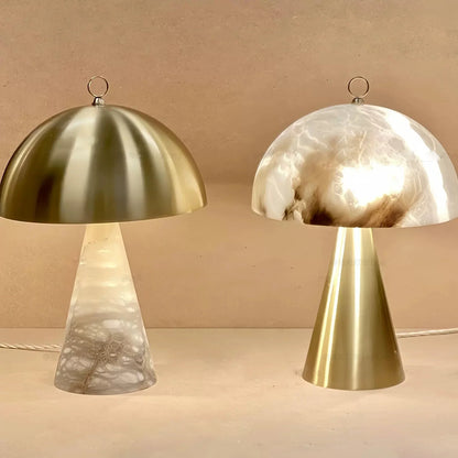 Decorbites™ Elegante Natürliche Marmor-Tischlampen mit Kupfersteinbasis