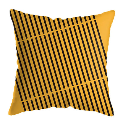 Decorbites™ Geometrisches Hirsch-Print Kissenbezug 45x45 cm - Gelb Hausteppich-Dekoration