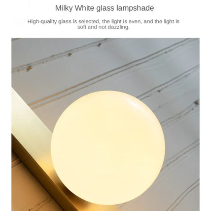 Decorbites™ Glas-Kugeln-Wandleuchte: Moderne Designer-Nachttischlampe für Wohnzimmer, Schlafzimmer, Hotel
