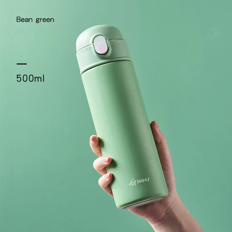 DecorBites™ Insulated 316 Stainless Steel Thermos Bottle - Keeps Drinks Hot/Cold - Stylish & Portable