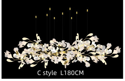 Decorbites™ Ginkgo-Leuchter Villa-Duplex-Pendantleuchte für Wohnzimmer & Hotelfoyer