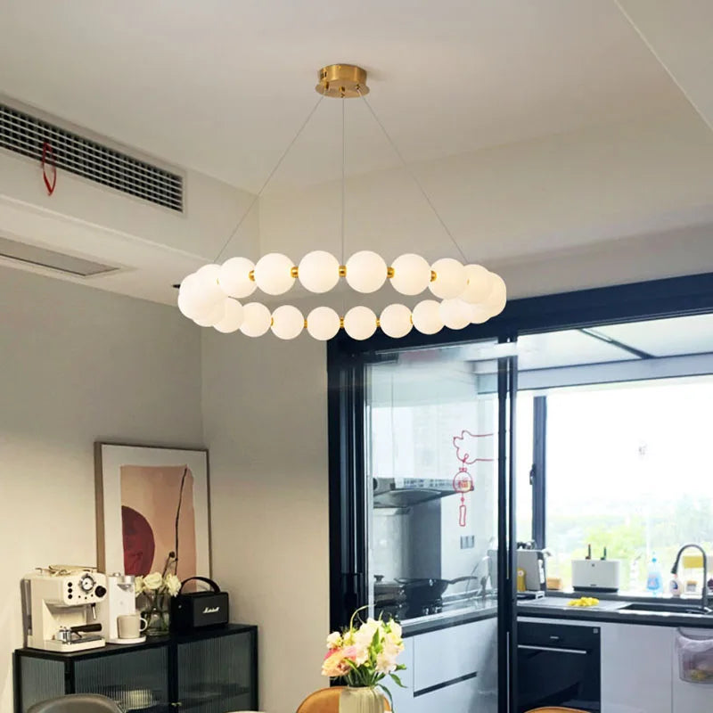 Gold Acrylic Ceiling Chandelier Dia102cm Bedroom