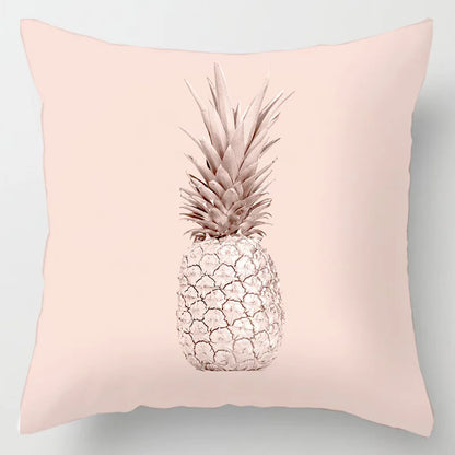 DecorBites™ Geometric Leaves Print Cushion Cover for Home Decor and Comfort