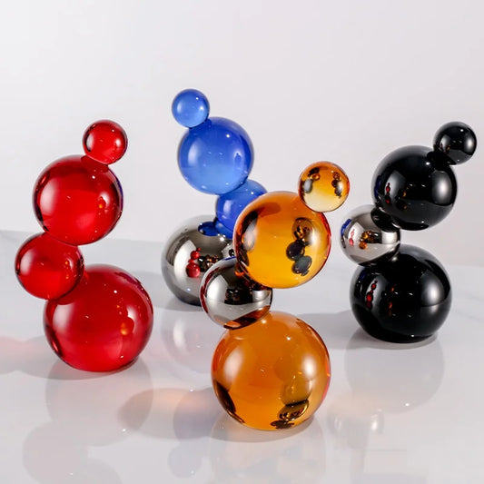 Decorbites™ Kristall-Blase-Dekorkugeln Verspleißte Glasball-Figuren Wohnraumausstattung-Zubehör