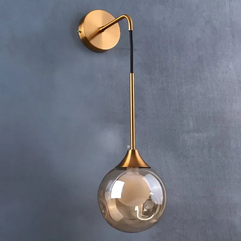 Decorbites™ Glasball Gold LED Wandlampe Modern Nordisch Innenleuchte
