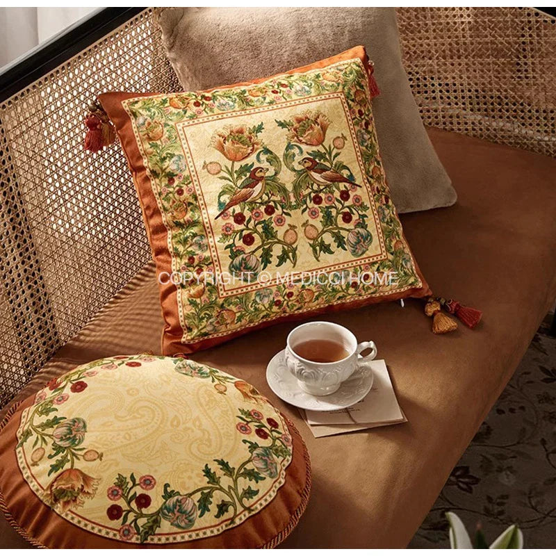 Tapestry Bird Cushion Cover