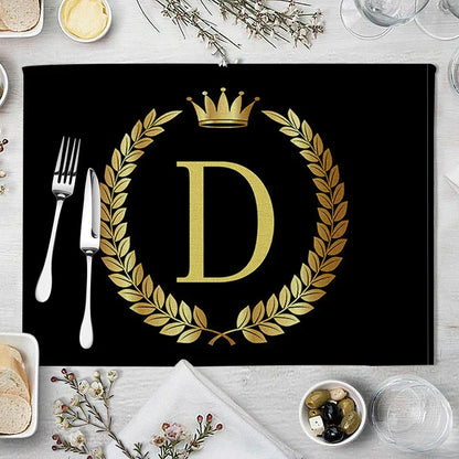 Decorbites™ Küchentischsets aus 4 Matten, 42*32 cm, Baumwoll-Leinen-Untersetzer für Esszimmer und Heimdekoration