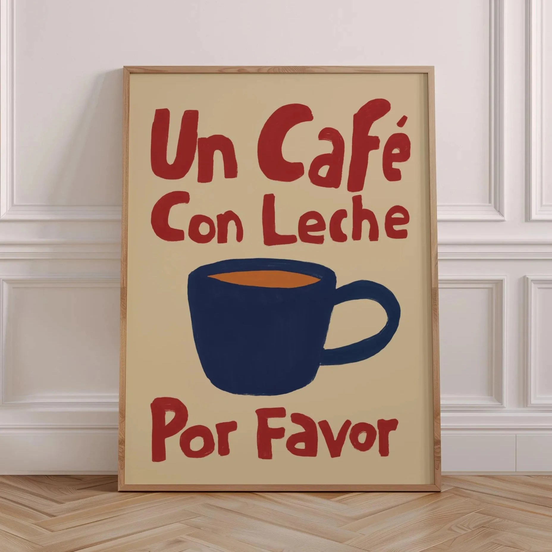 But First Cafecito Quotation Canvas Print Minimalist Matcha Club Spanish Wall Art Poster for Modern Living Room Cafe Home Decor