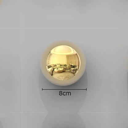 Decorbites™ Goldene Ball-Wanddekoration Ornamente Raumästhetik Wohnraum-Hintergrund-Display