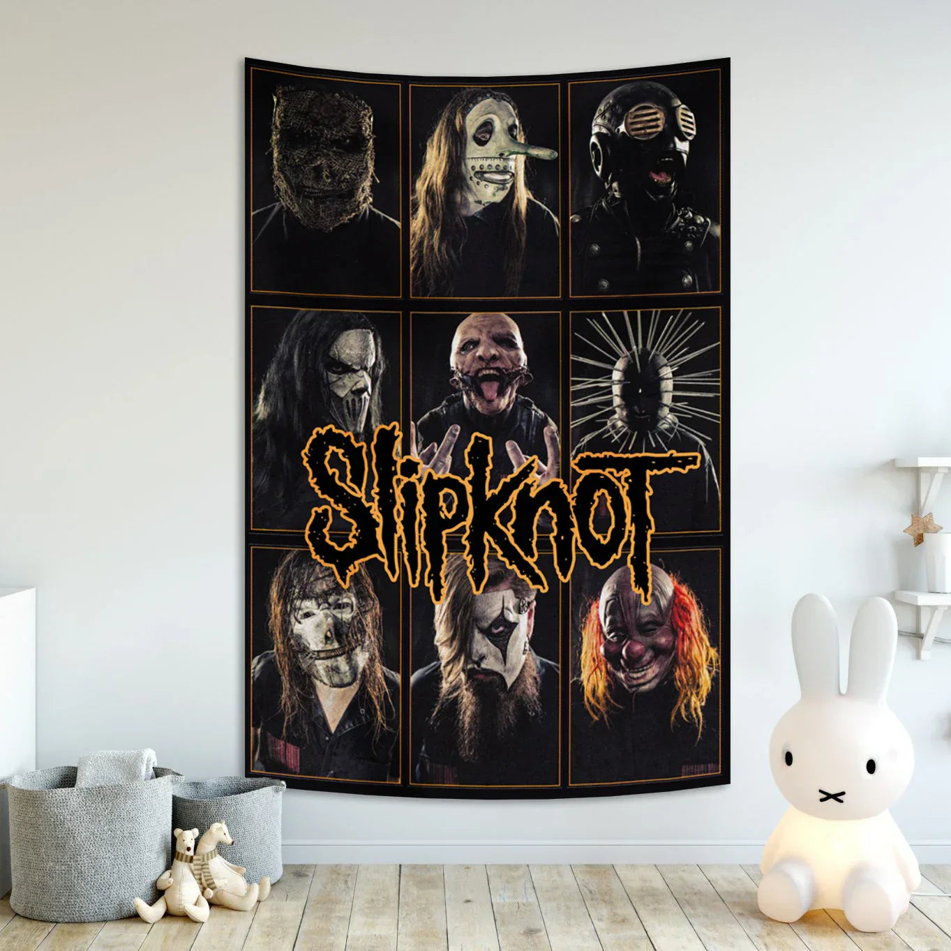 Decorbites™ Schwere Mentale Musik-Teppich-Wandbehänge – Hippie-Kunst-Raumflagge