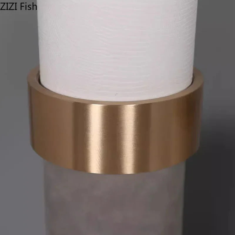 Gold Cylinder Desk Vase