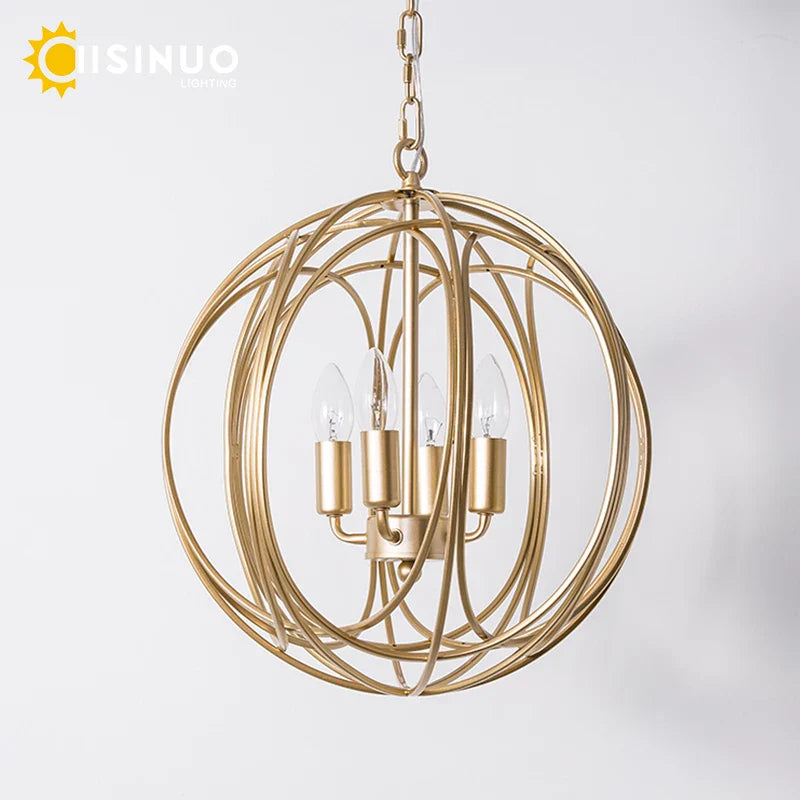 Decorbites™ Gold Globen-Hängelampe für Wohnzimmer & Esszimmer