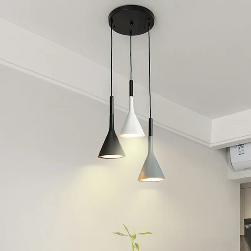 Chrome LED Pendant Trio