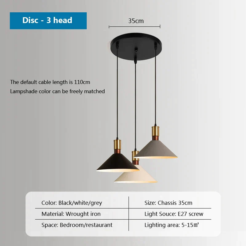 Decorbites™ Industrielle Loft-Pendantlampen Eisenleuchter für Zuhause, Restaurant & Wohnzimmer