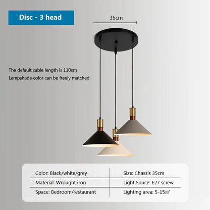 Decorbites™ Industrielle Loft-Pendantlampen Eisenleuchter für Zuhause, Restaurant & Wohnzimmer