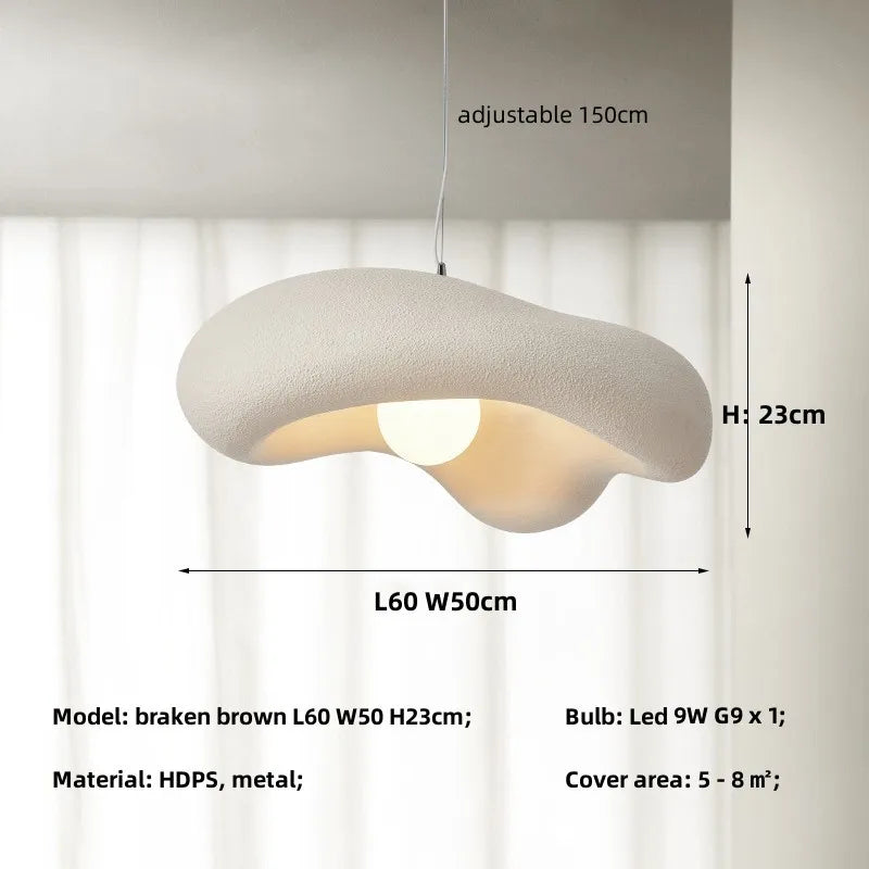 DecorBites™ Creamy Style Wabi Sabi G9 LED Pendant Lights - Home Decor Hang Lamp