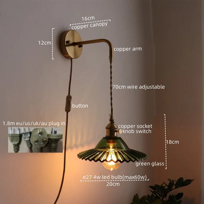 DecorBites™ LED Wall Lamps: Nordic Modern Style for Bedroom, Bathroom, Restaurant with Pull Chain Switch