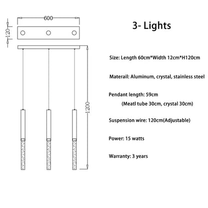 DecorBites™ Crystal LED Chandelier: Stylish Lighting for Staircase & Living Room