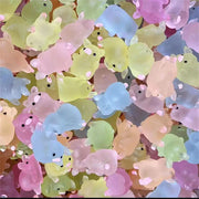 Decorbites™ Kawaii-Schweinchen-Miniaturen Terrarien-Figuren 6 Stk. Bastelarbeiten Heimdekoration