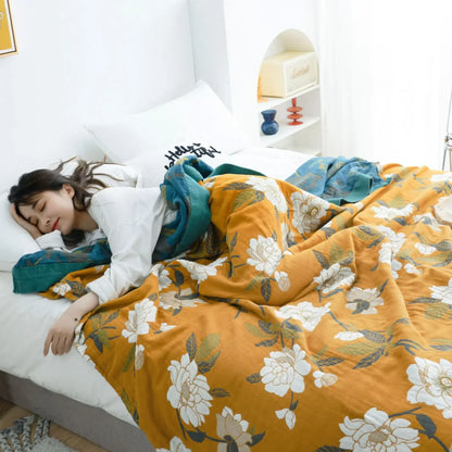 DecorBites™ Cotton Throw Blanket - King Size, Soft & Breathable