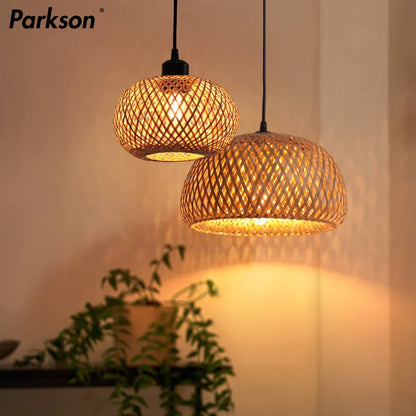 Decorbites™ Bambus-Rattan-Hängeleuchter für Esszimmer- und Restaurantbeleuchtung