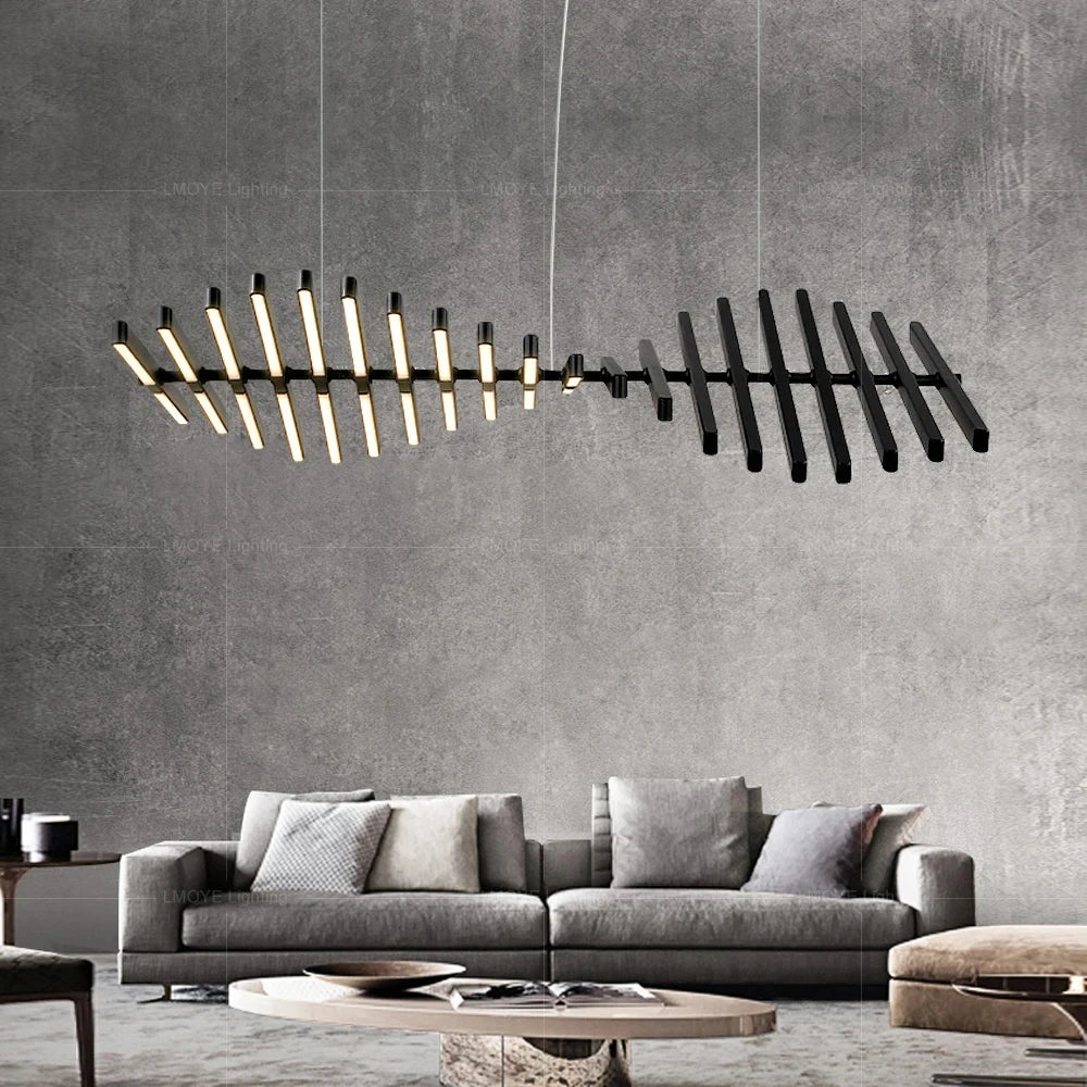 Brushed Metal LED Chandelier