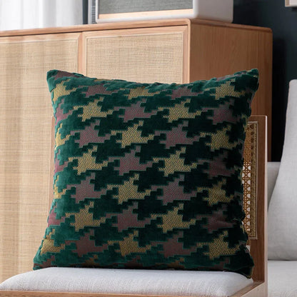 Decorbites™ Houndstooth Luxus-Kissenbezug 45x45 cm – Hochwertiger Dekorativer Sofakissenbezug