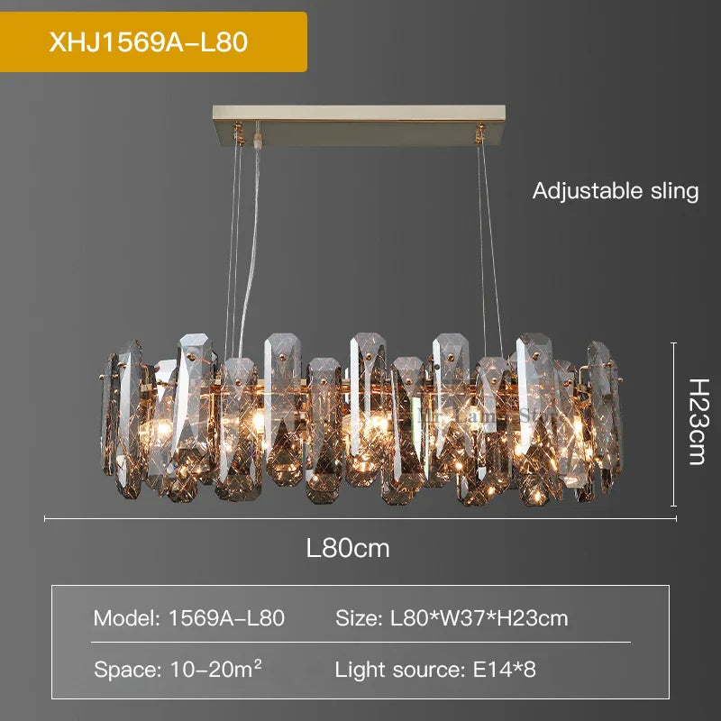 Decorbites™ Kristall-LED-Kronleuchter für gehobene Wohnräume