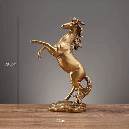 Decorbites™ Pferdeharz-Skulptur als Wohnaccessoire – Tierdekoration für Wohnzimmer und Büro