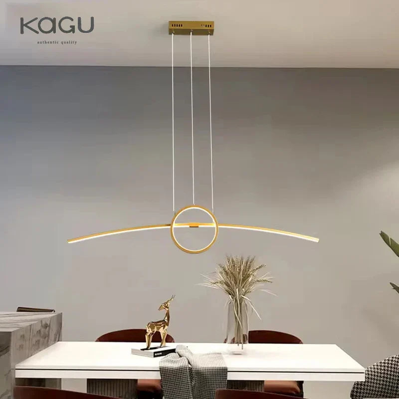 Black Aluminum Hanging Light