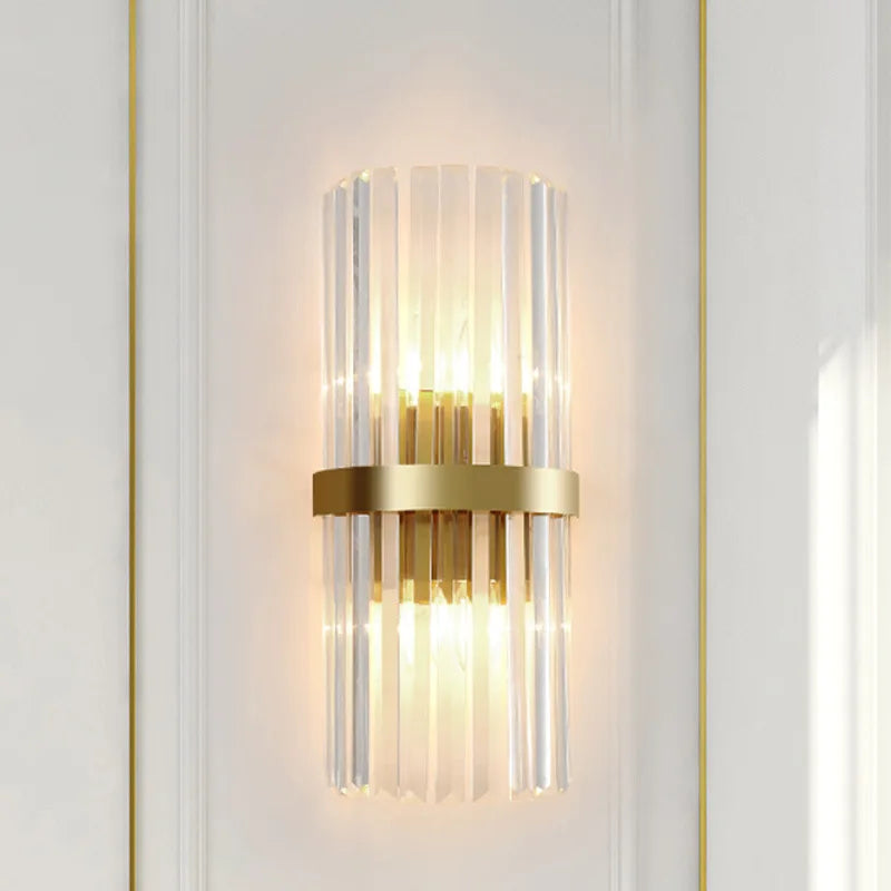 DecorBites™ Crystal Gold LED Wall Sconce, Modern Nordic Bedroom Lighting Fixture