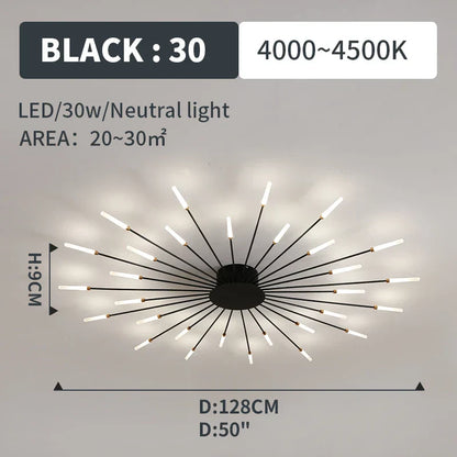 Decorbites™ LED-Feuerwerk-Anhängerlampen – Moderne Kronleuchterbeleuchtung für Wohnzimmer und Schlafzimmer