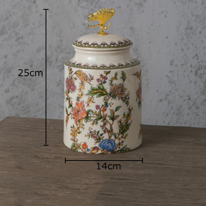 Decorbites™ Libellendeckel-Aufbewahrungsglas - Runder Kosmetik-Schmuckkasten Bonbonpot Aroma-Dose