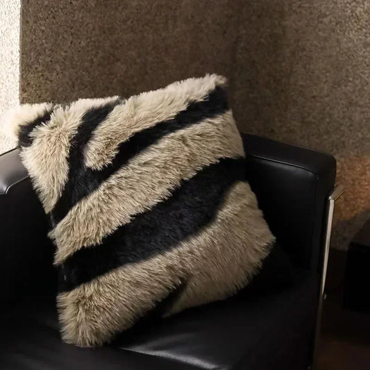 Decorbites™ Luxus Kunstfuchsfell-Wurfdielen für die Heimdekoration - Plüschig, weich, gemütliches Sofakissen