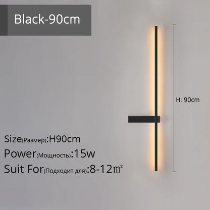 Decorbites™ LED-Wandleuchte, modernes minimalistisches Design, Aluminium, Innenbeleuchtung, Gold/Schwarz, AC85-260V