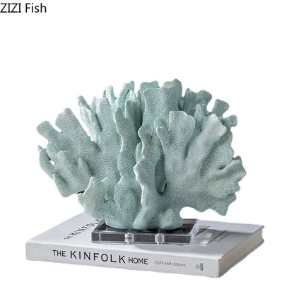 Decorbites™ Korallenharz-Statue Schreibtischdekoration Moderne Heimdekoration Ornamente