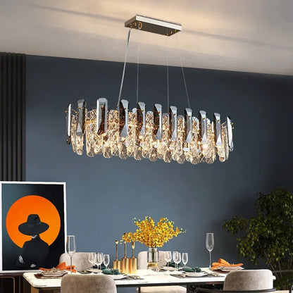 Decorbites™ Kristall-LED-Kronleuchter: Moderne Luxusraumdekoration Pendelleuchte für Zuhause, Schlafzimmer, Restaurant & Decke