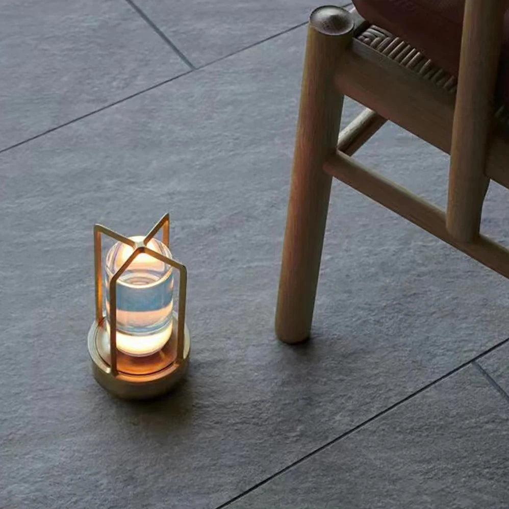 LED kristall tisch lampe Kunststoff Wiederaufladbare touch nacht lampe Schlafzimmer Nachttisch lampe Restaurant dekorative lampe 