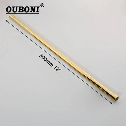 DecorBites™ Golden Black Stainless Steel Round Shower Arm for Bathroom with Extension Arm