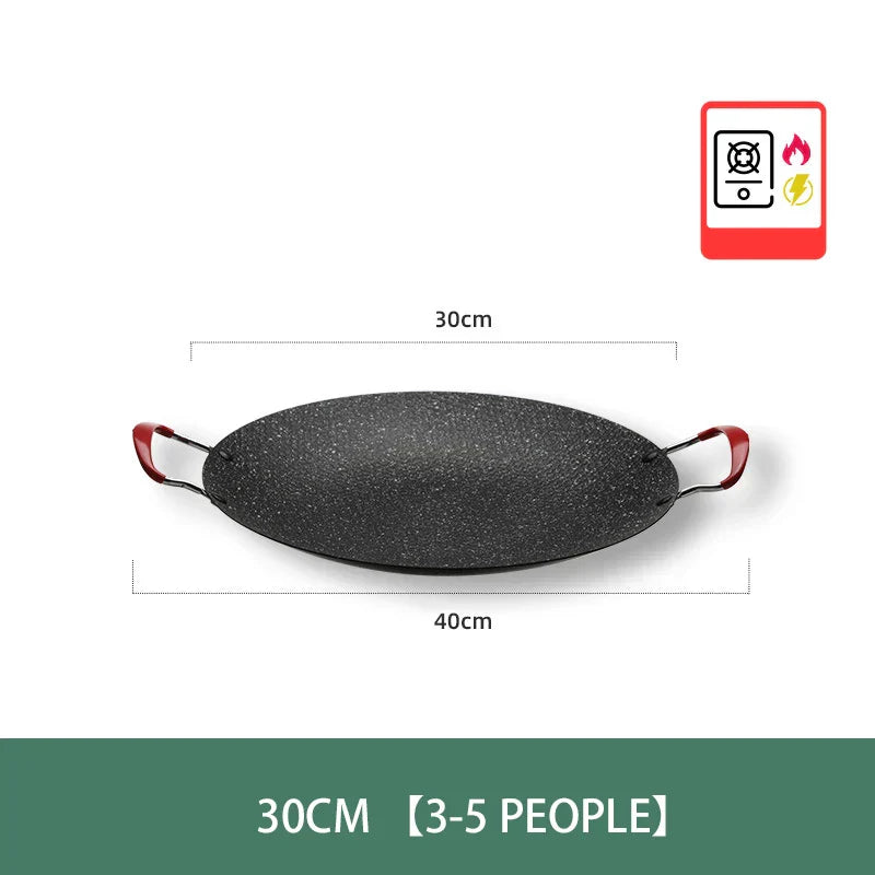 Decorbites™ Koreanisches BBQ-Grillpfanne: Runde Antihaft-Außenhähnchenpfanne für Camping & Reisen