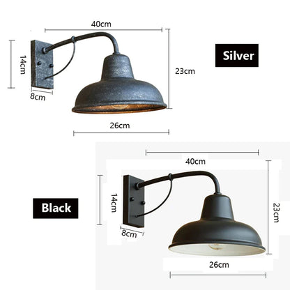 Decorbites™ Eisen-Außen-Wandlampe für Garten, Veranda, Terrasse oder Restaurantbeleuchtung