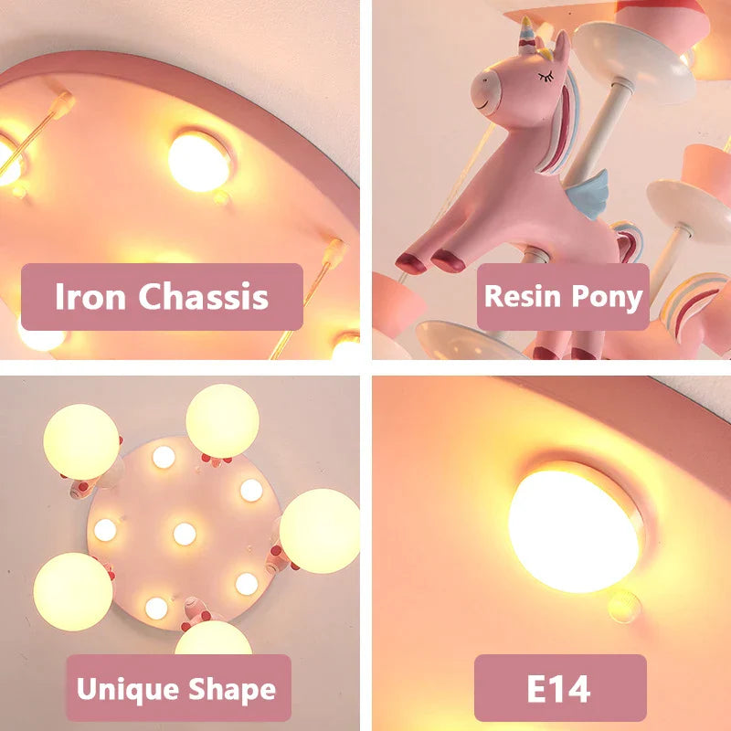 Whimsical Carousel Chandelier