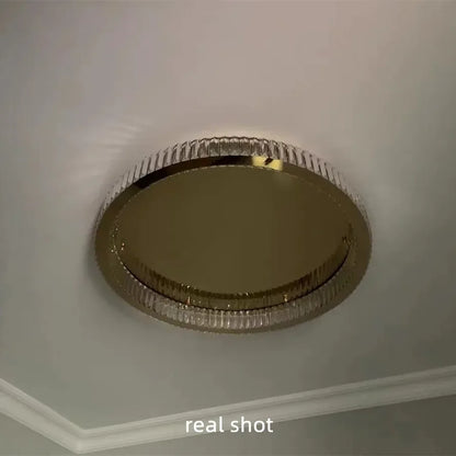 DecorBites™ Gold Steel LED Dimmable Ceiling Lights Luxury Crystal Fixture