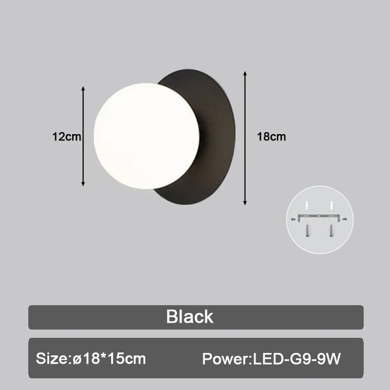 Decorbites™ LED Wandarmatur mit G9-Birnen für Innenbeleuchtung in Schwarz-Gold