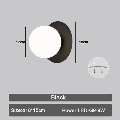 Decorbites™ LED Wandarmatur mit G9-Birnen für Innenbeleuchtung in Schwarz-Gold
