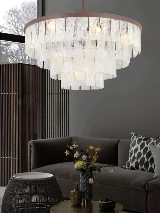 Decorbites™ Wolken-Glas-LED-Hängeleuchte – Dimmbare Designer-Heimdekoration